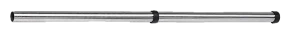 Verlengbuis, 1-delig, edelstaal, Ø 36 mm, 500 mm